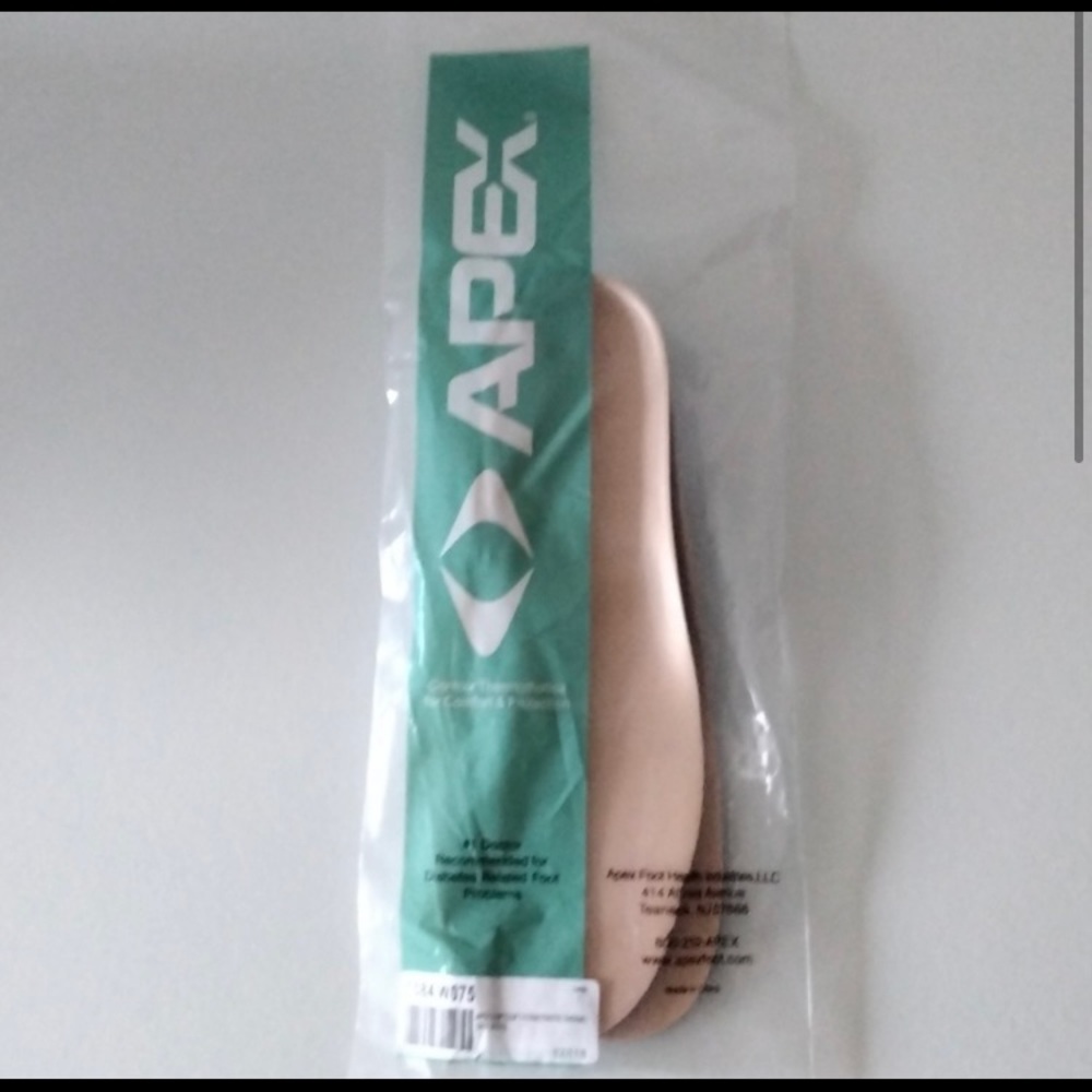 NIB Bundle of 3 Mens Apex,3 Anodyne, 1 Orthofeet Thermothotics Shoe Inserts Sz10